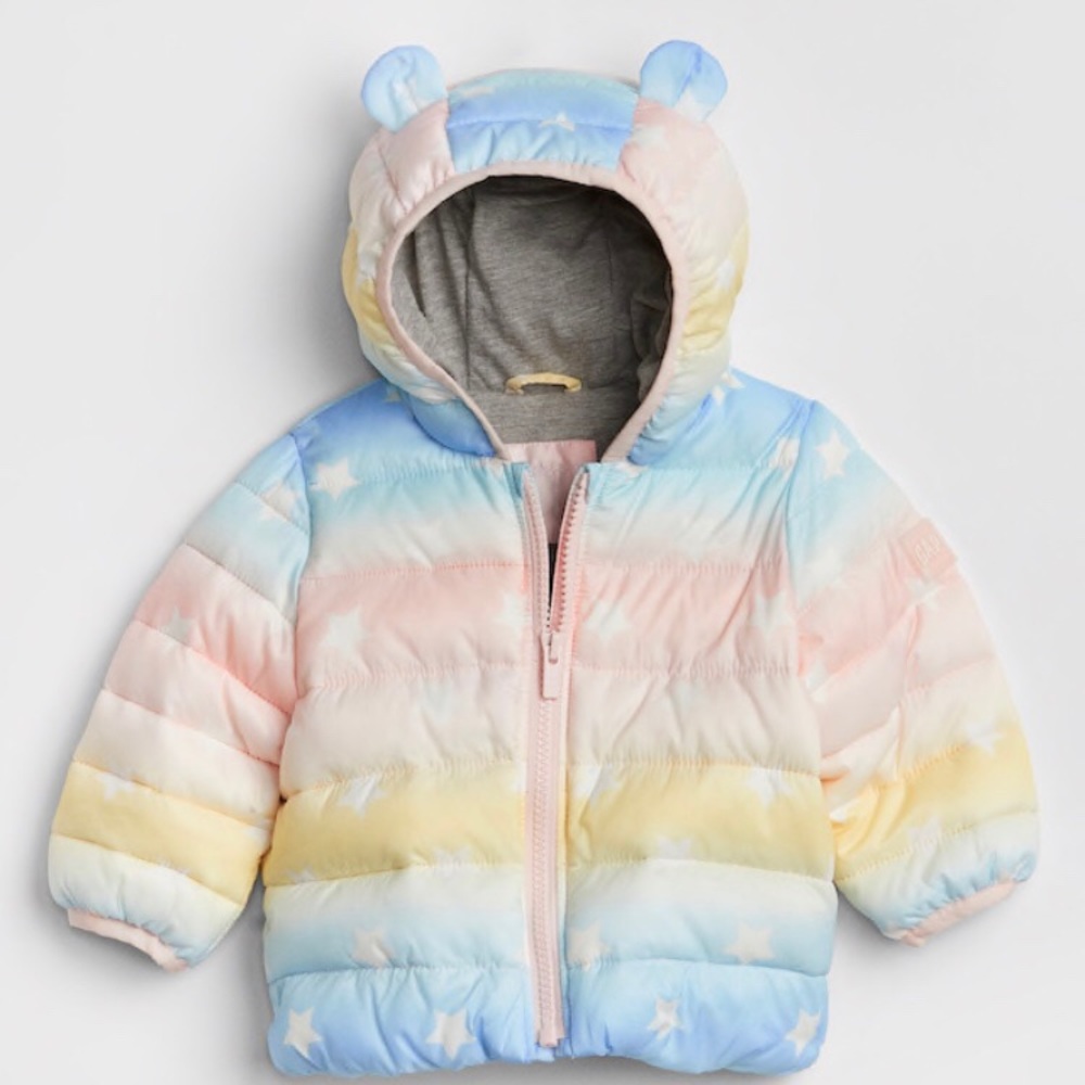 Baby girl GAP puffer jacket NWT sz 0-3 months